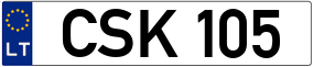 Truck License Plate